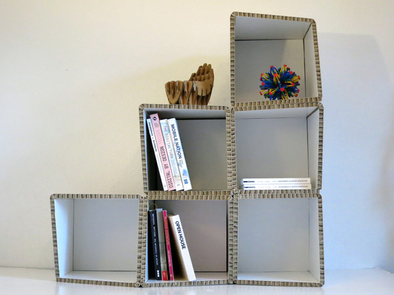 Cardboard Shelf responsive design studio